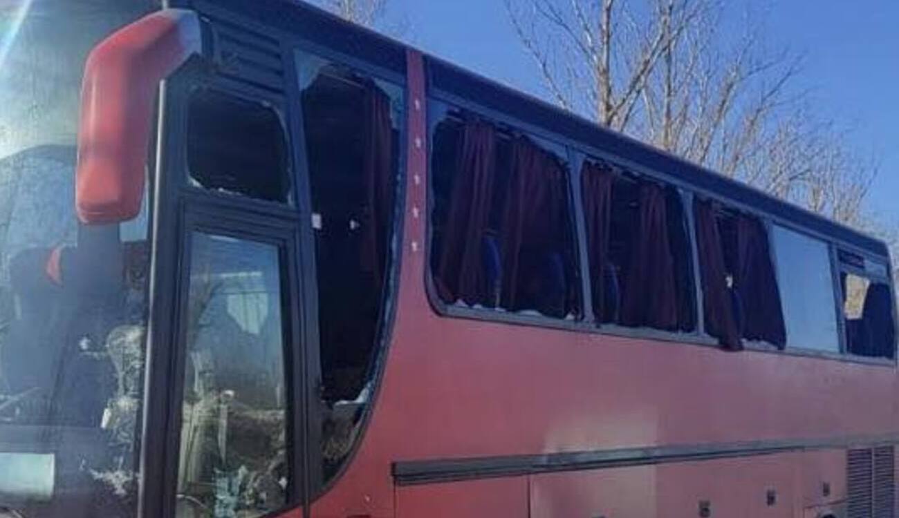 Російський удар по автобусу