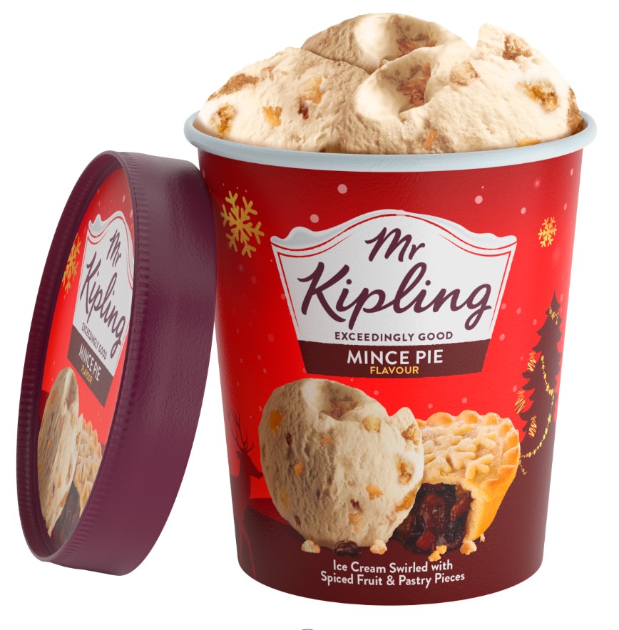 У Mr Kipling з'являється морозиво зі смаком різдвяних пиріжків: дата виходу