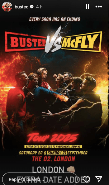 Busted and McFly Kick Off Joint Tour: How to Get Tickets