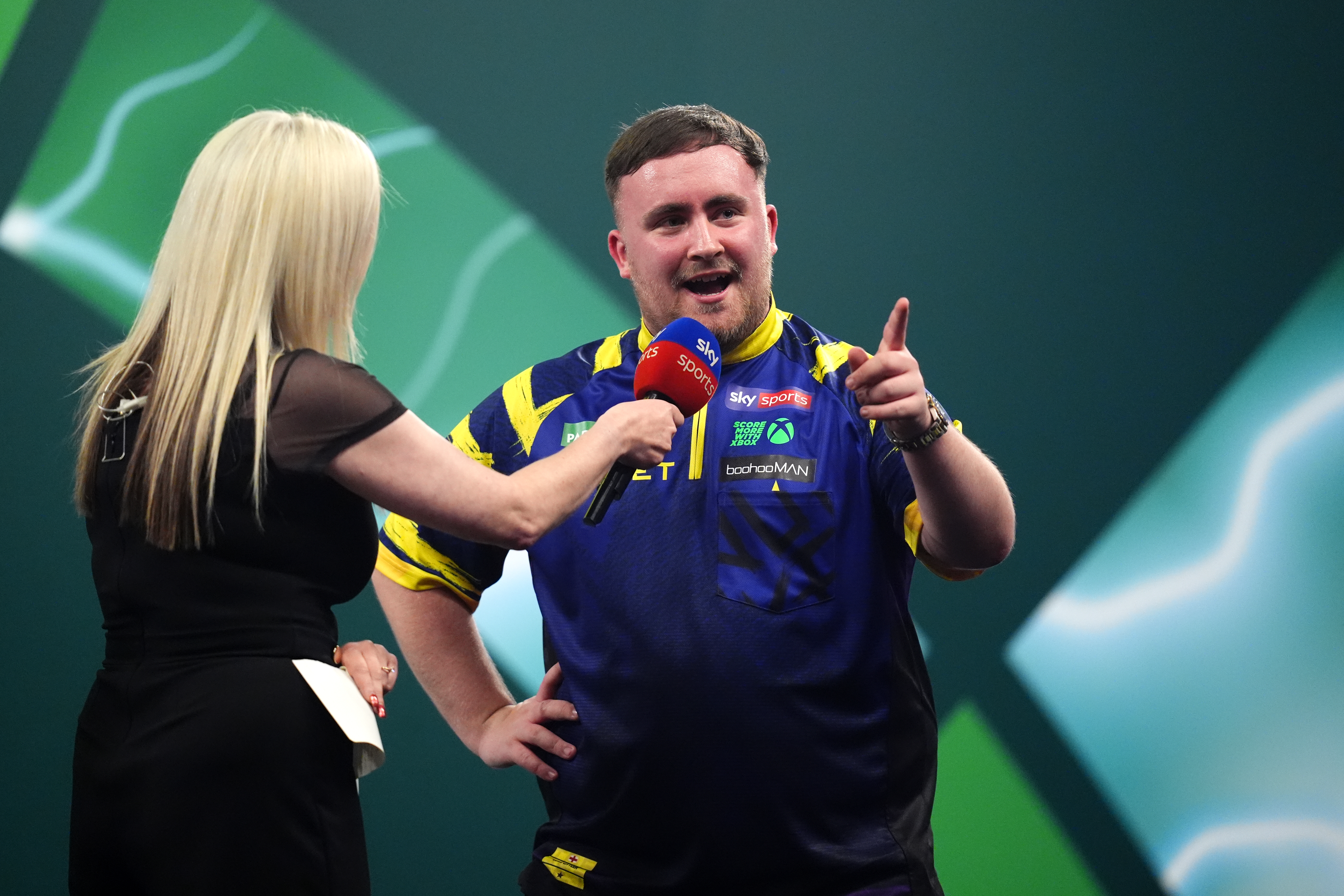 Люк Літтлер на чемпіонаті світу з дартсу