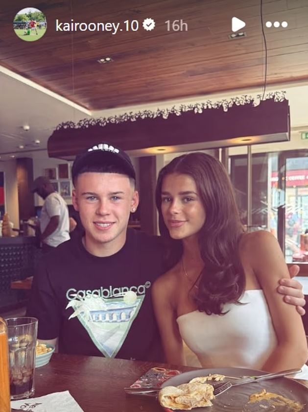 Wayne Rooney's son and his model girlfriend: first date at Nando's