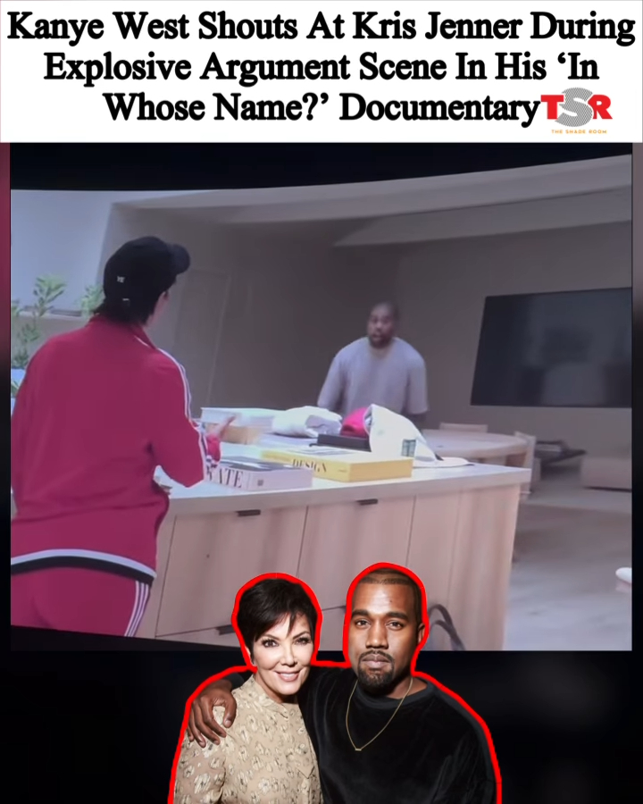 The documentary about Kanye West reveals a scandalous scene with Kris Jenner