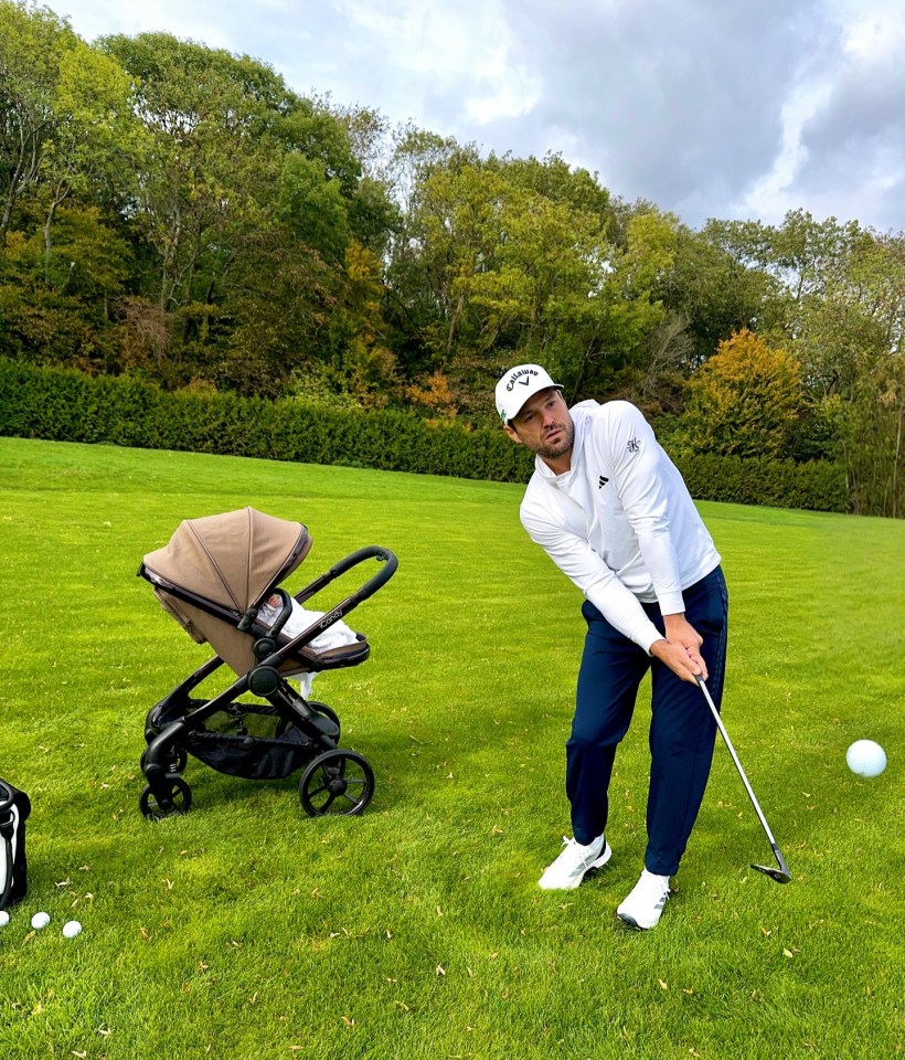 Mark Wright prepares daughter Palma for golf: first training photos