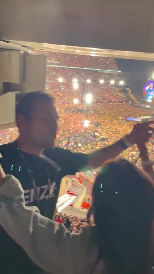Michelle Keegan and Mark Wright at Coldplay concert in London: exclusive footage