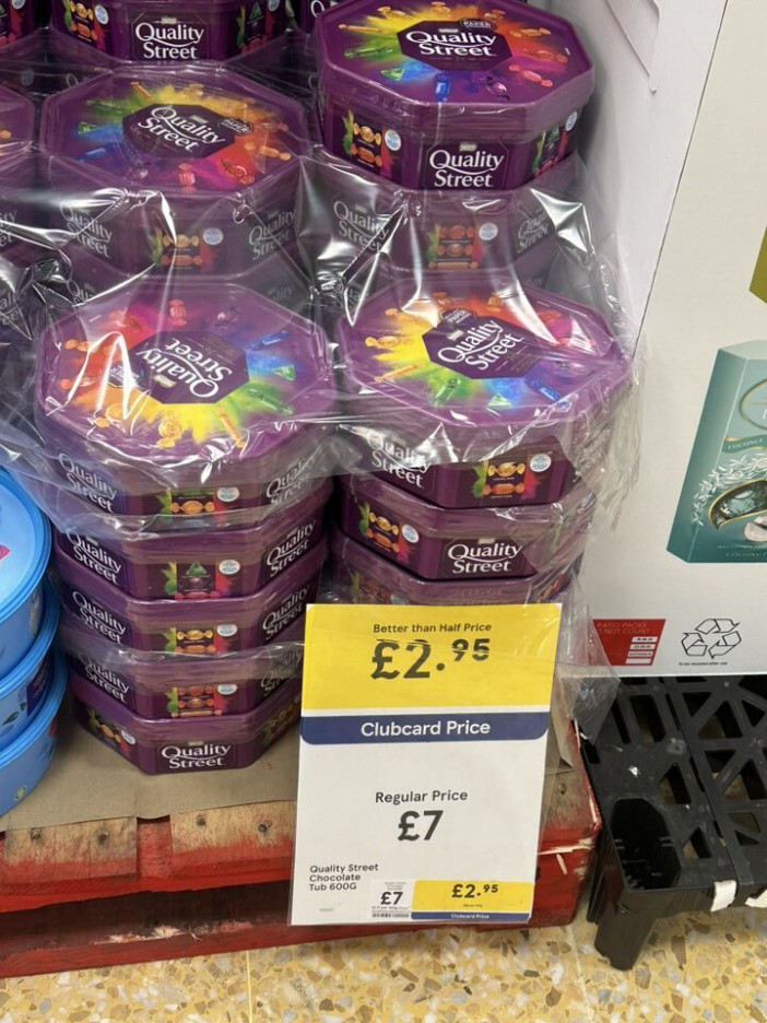 Tesco знизила ціну на Quality Street до 2,95 фунтів: як отримати знижку