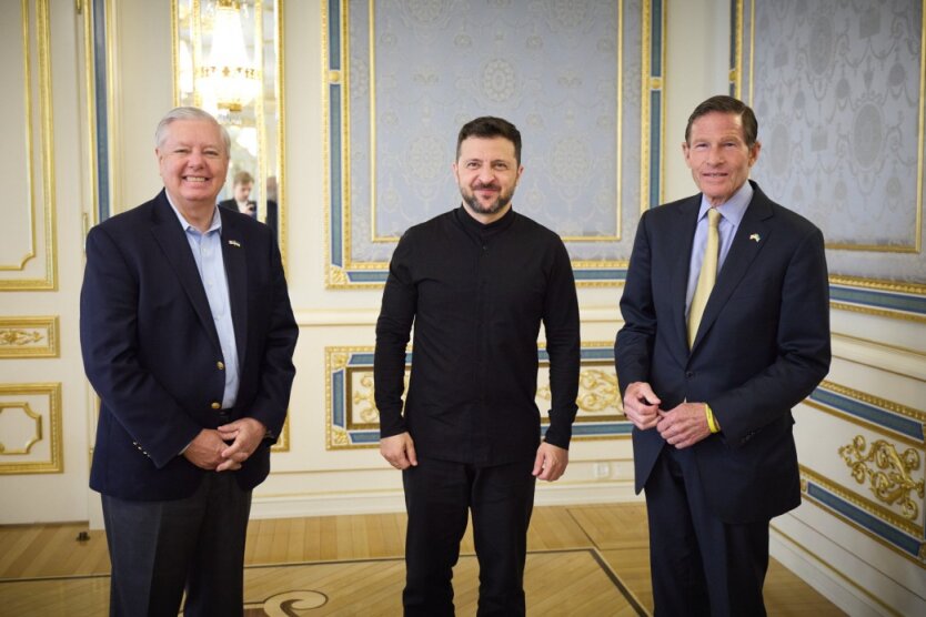 Zelensky met with Senators Graham and Blumenthal: discussed bipartisan sanctions bill