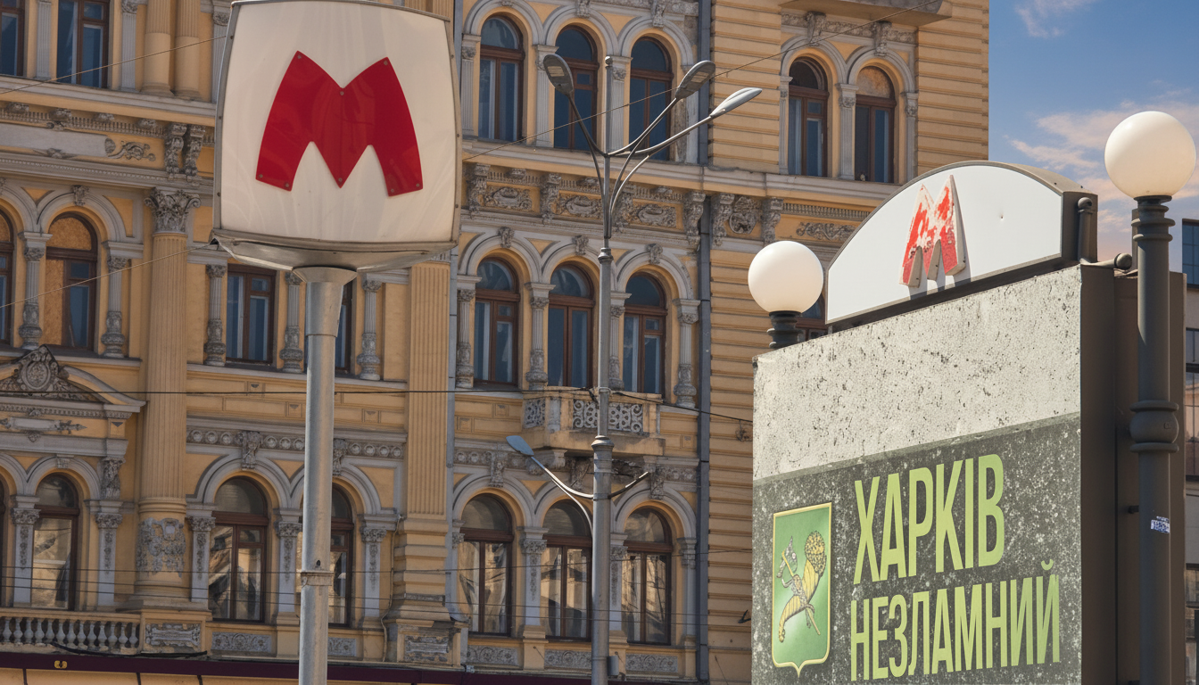 Закриті виходи метро в Харкові