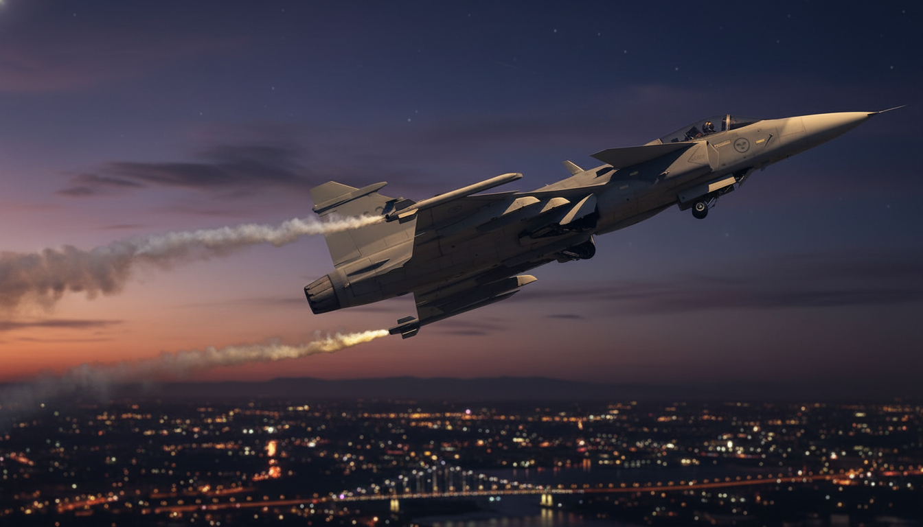 Шведський винищувач Gripen для України