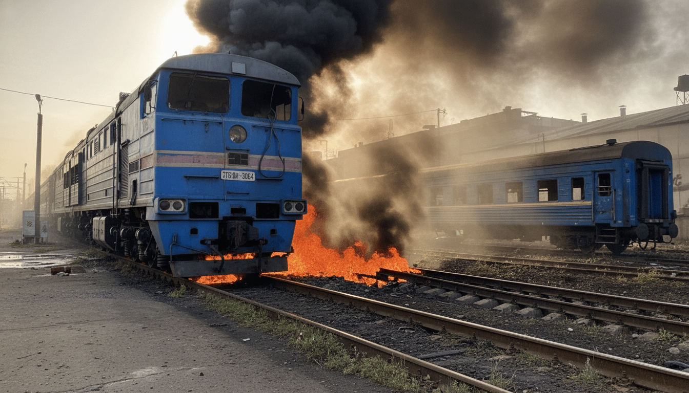 Вибух на залізниці у Запоріжжі