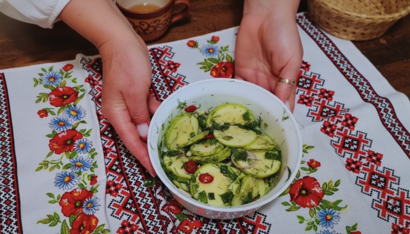 Sałatka z cukinii w 10 minut – świeże warzywa i aromatyczny dressing