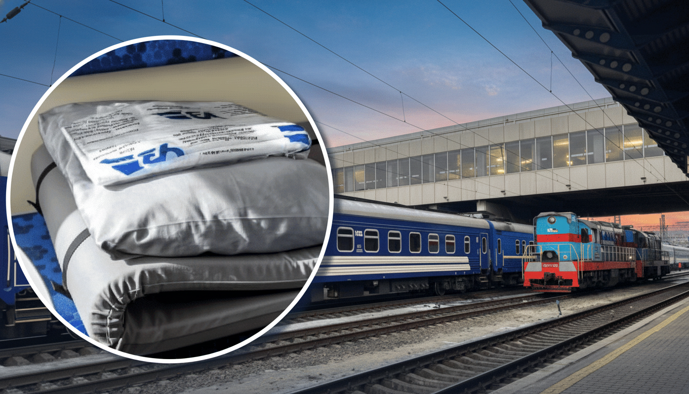 Darf man ohne Bettwäsche auf der Matratze schlafen? Die Ukrainische Bahn klärt auf