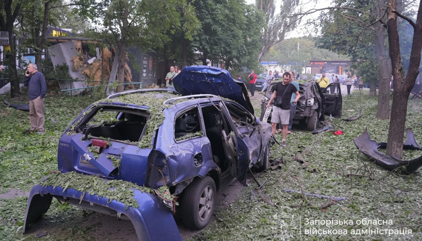 Drone Strikes on Residential Area in Zaporizhzhia Leave 10 Injured in Russian Attack