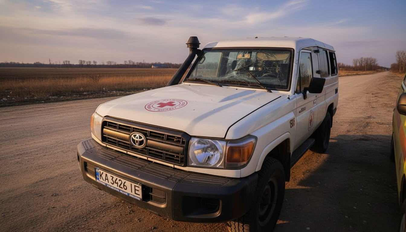 Атака на автомобілі Червоного Хреста