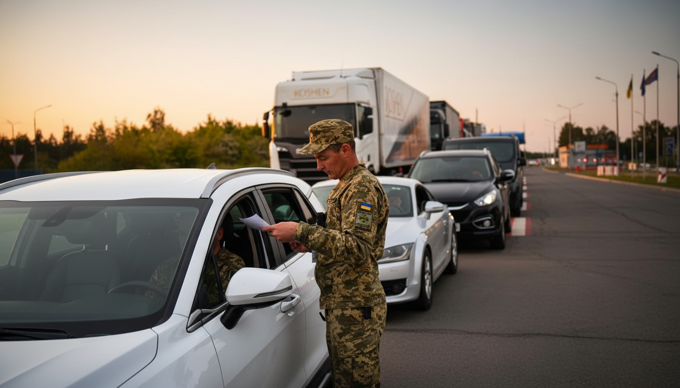 Более 370 машин скопилось на выезде из Украины в Польшу 6 июня: обстановка на границе