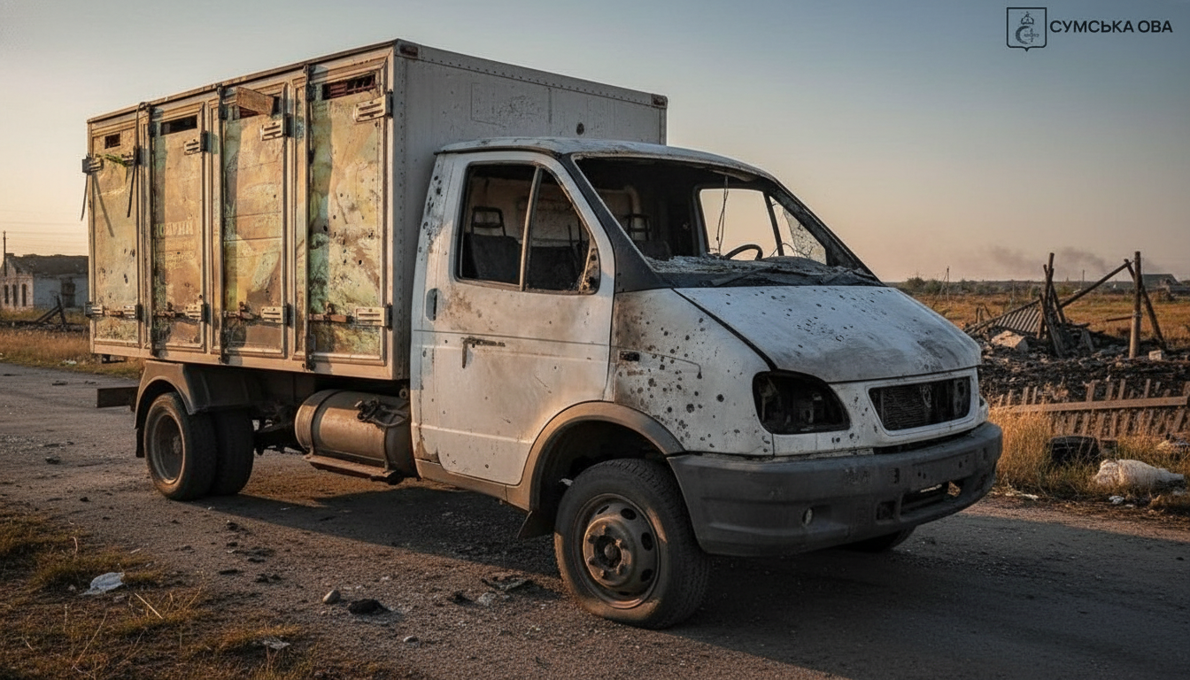 Drohnenangriff auf Brotlieferwagen in der Region Sumy: Behörden geben Einzelheiten bekannt