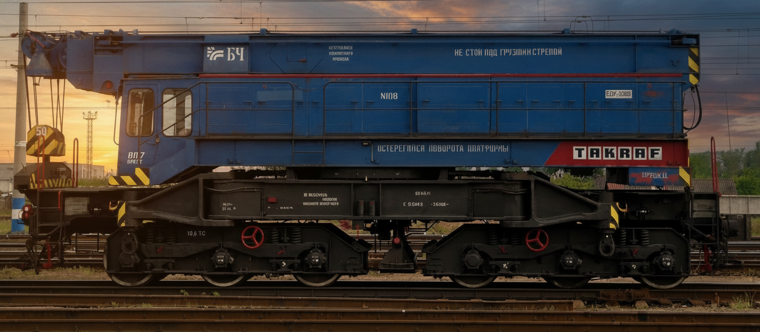 Unique 300-Ton Russian Crane Destroyed by Partisans: What It Means for Railway Operations