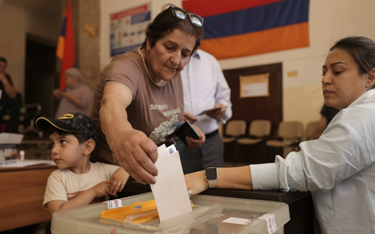 Rekordwahlbeteiligung in Armenien: Paschinjans Partei klar vorn
