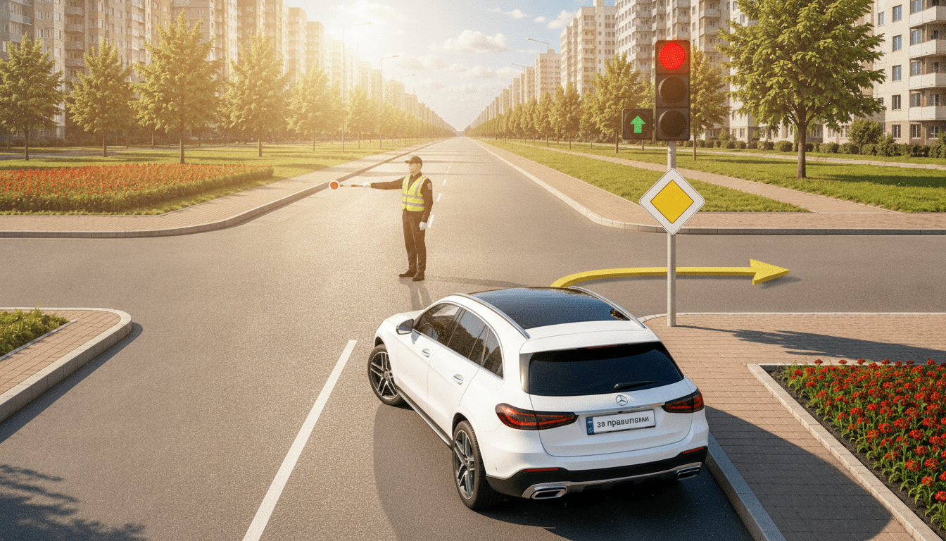 Drivers in Ukraine Face a Road Surprise: When a Right Turn on Red Is Allowed