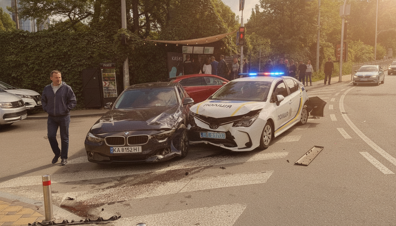 Аварія мікроавтобуса у Києві