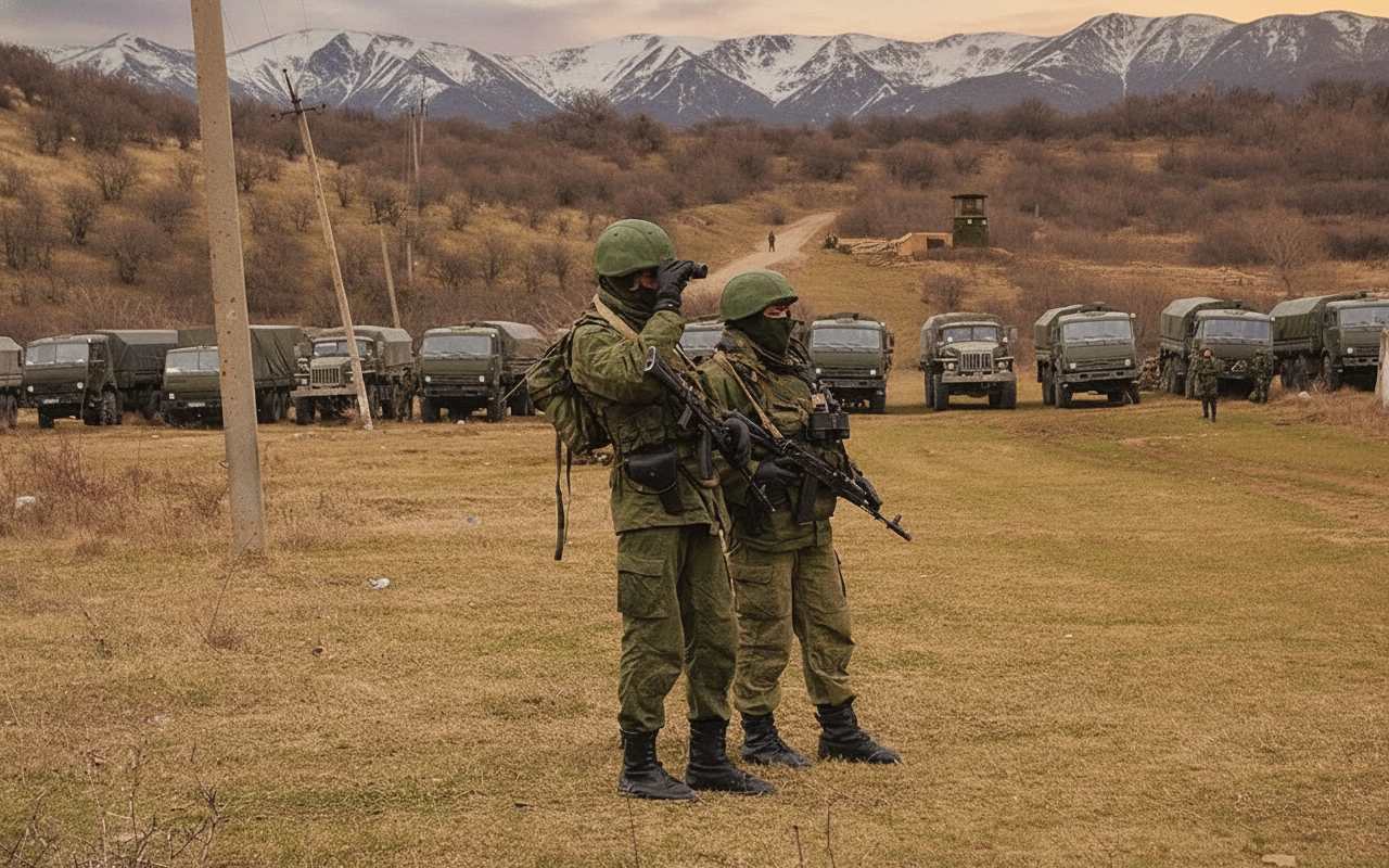 Російські війська без зброї в Криму