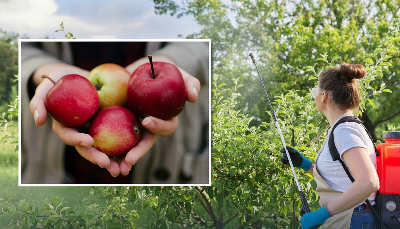 Summer apple tree pest treatment