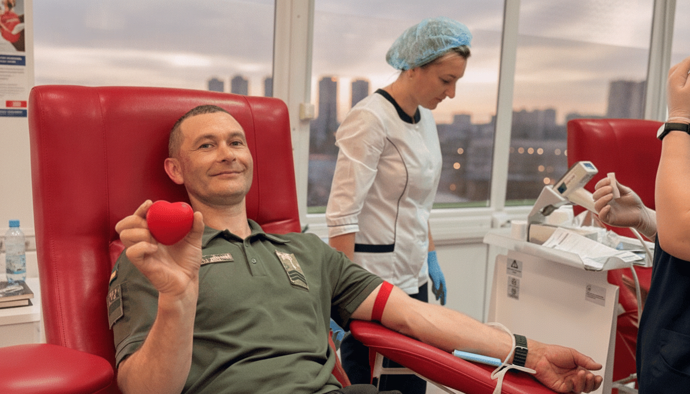 Border Guards Set a Ukrainian Record: 196 Liters of Blood Collected in a Single Drive