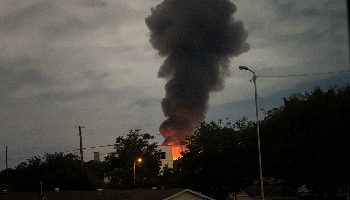 Overnight Drone Strikes Hit Crimea: Explosions Rock Simferopol, Fire Breaks Out Near Power Plant