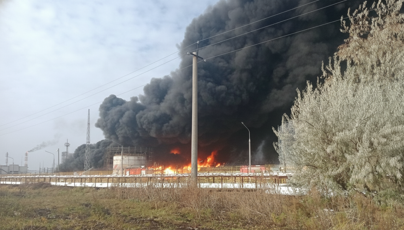Strike on Tatarstan refinery, oil loss