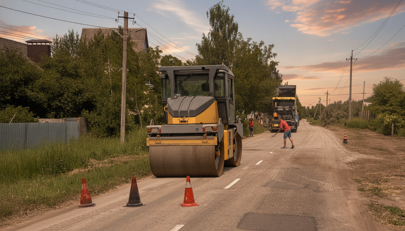 Road Repairs Wrapped Up in Kharkiv Region as Bridge Restoration Nears Completion at Community Entrance