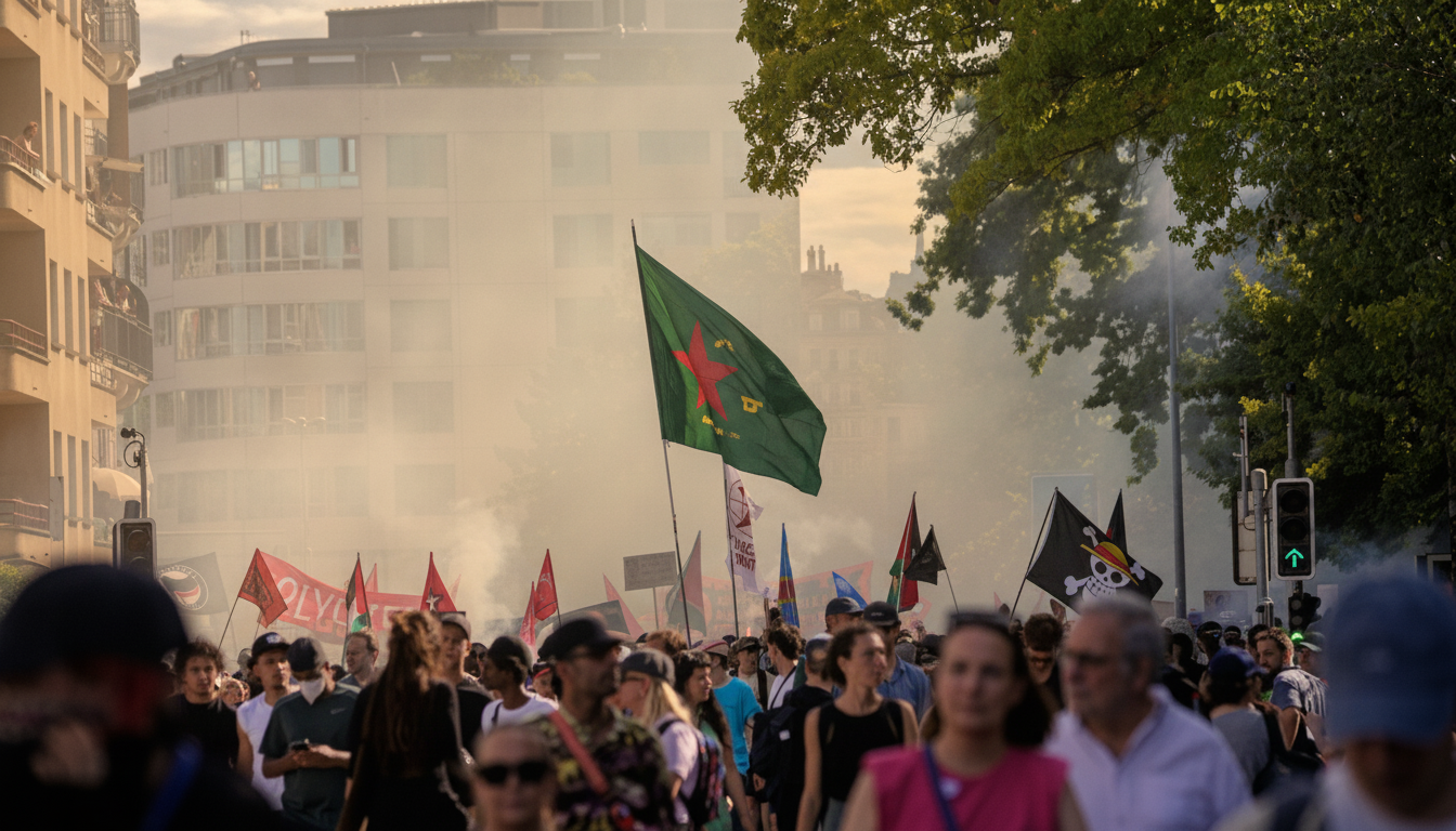 Сутички під час протестів у Женеві