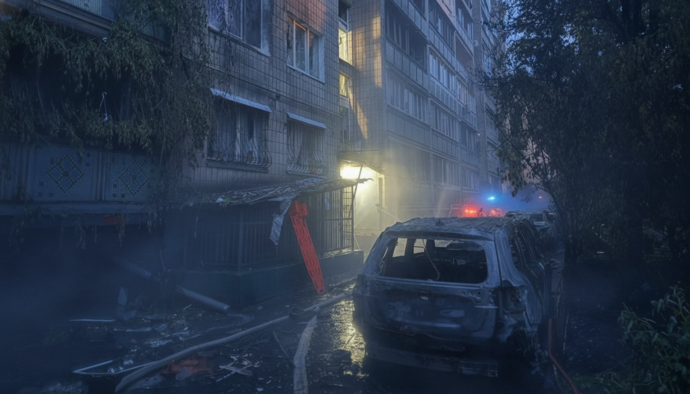 Масований удар по Києву