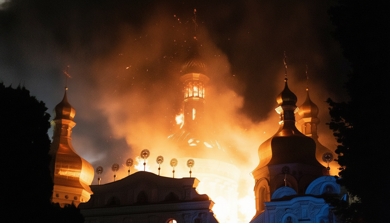 Пожежа в Успенському соборі