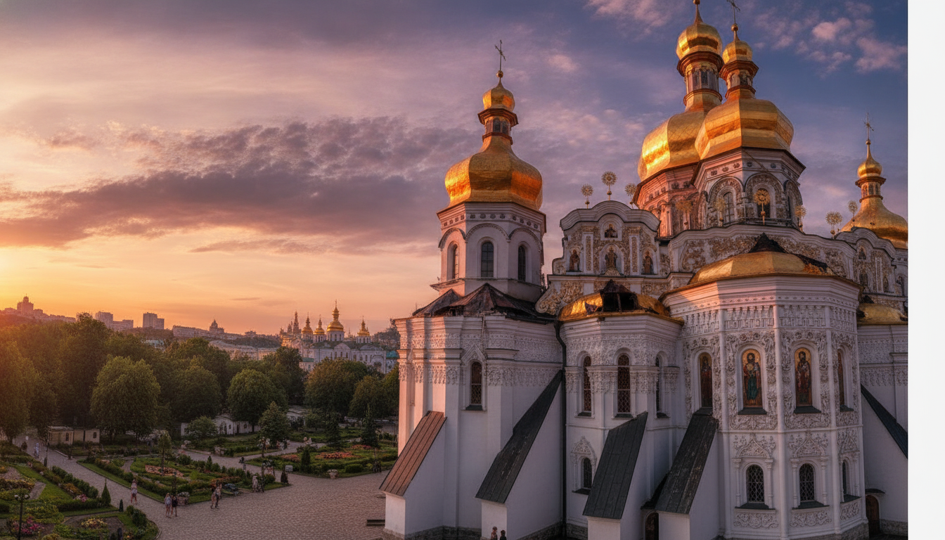 Пожар в Лавре после удара