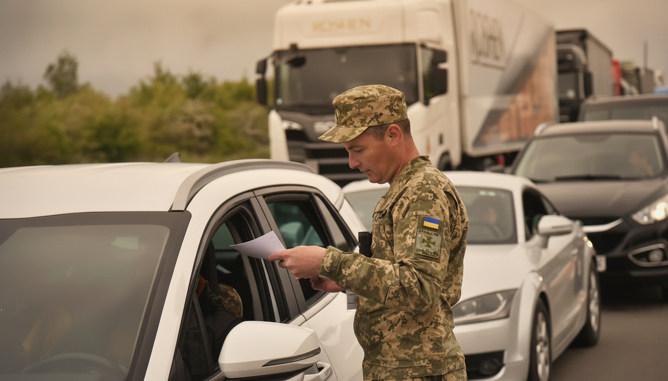 Очереди на границе Украины