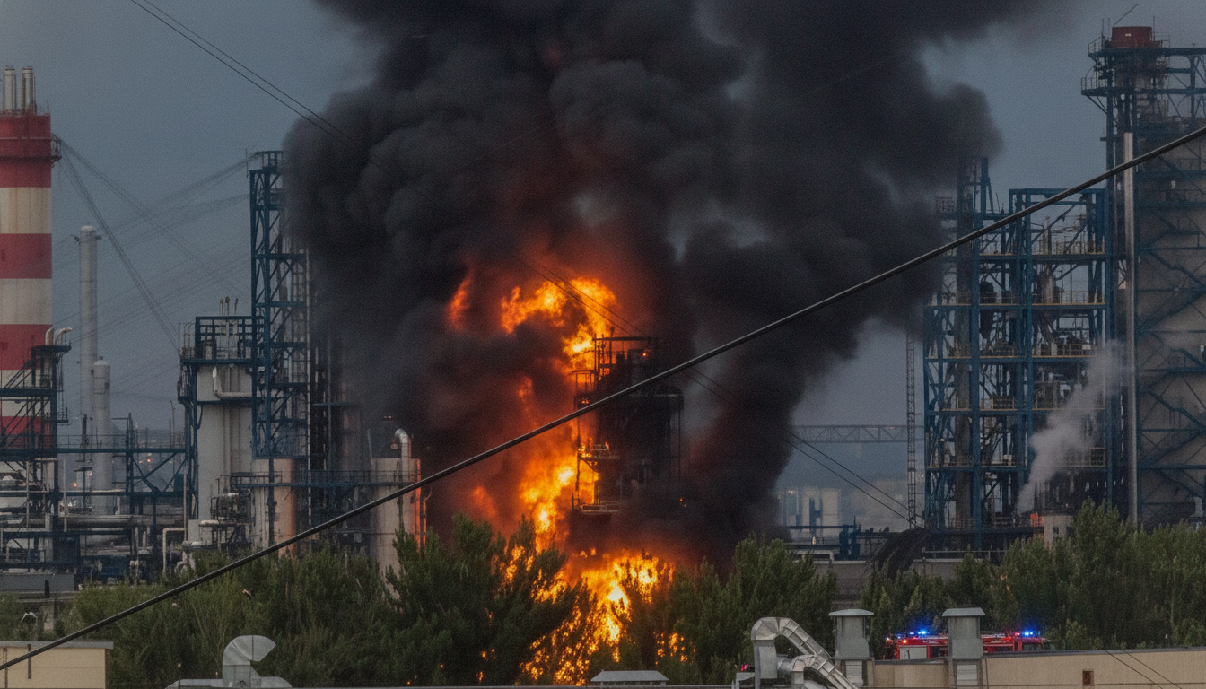 Ukraine’s Military Strikes 16 Russian Refineries, Pushing Gasoline Output to a 16-Year Low