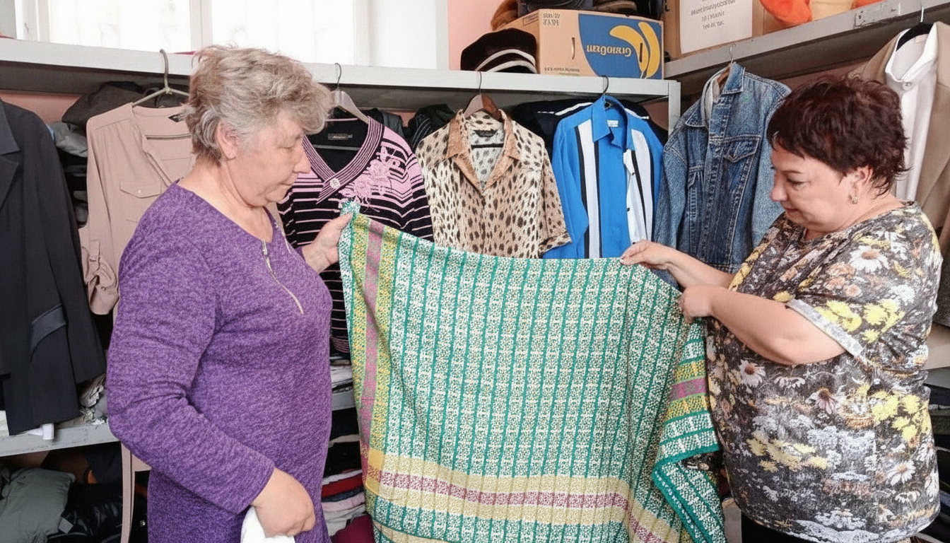 Over 100 Kharkiv Residents Already Received Free Clothing at Local Aid Center