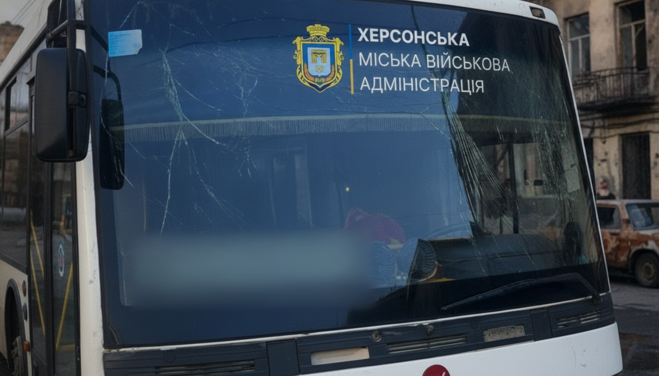 Удар по маршрутках у Херсоні