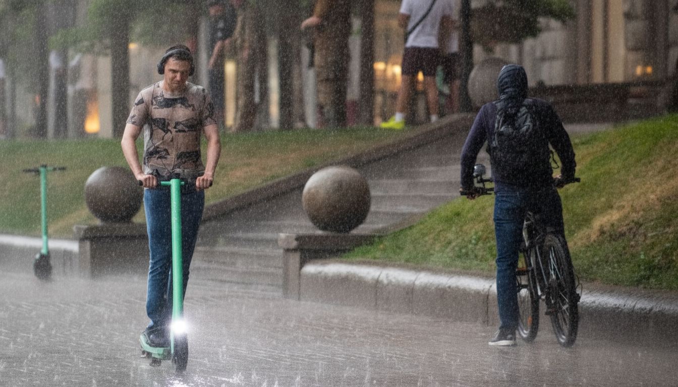 Heat to 32°C and thunderstorms