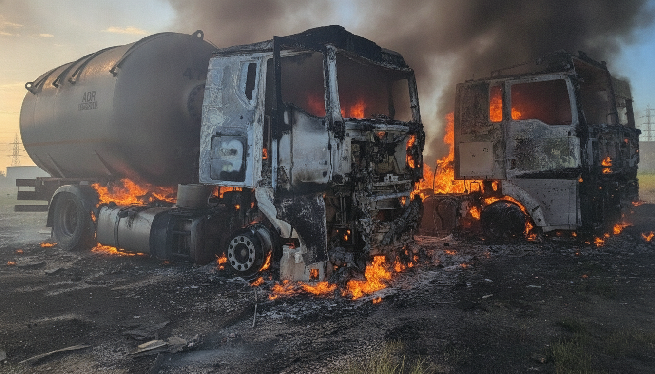 June 19 Strike on Odesa Region: One Dead, Several Wounded, Massive Fire Erupts at Truck Depot