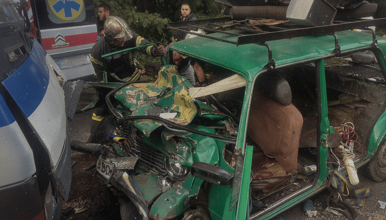 Tragischer Unfall in Browary: Zwei Kinder sterben, zehn Verletzte