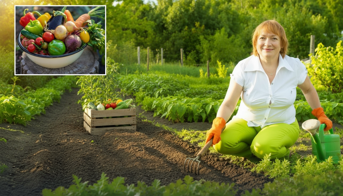 Sowing vegetables for autumn harvest