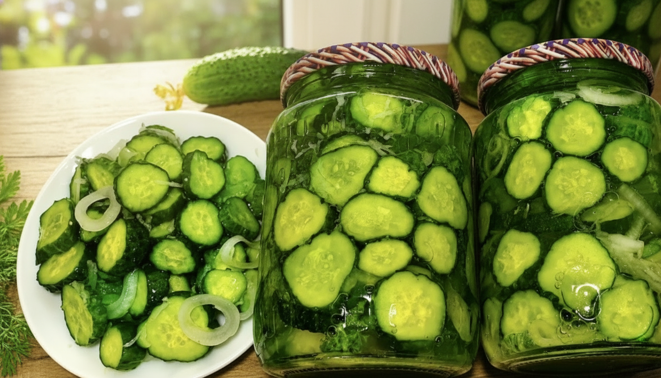 Crispy pickles without boiling