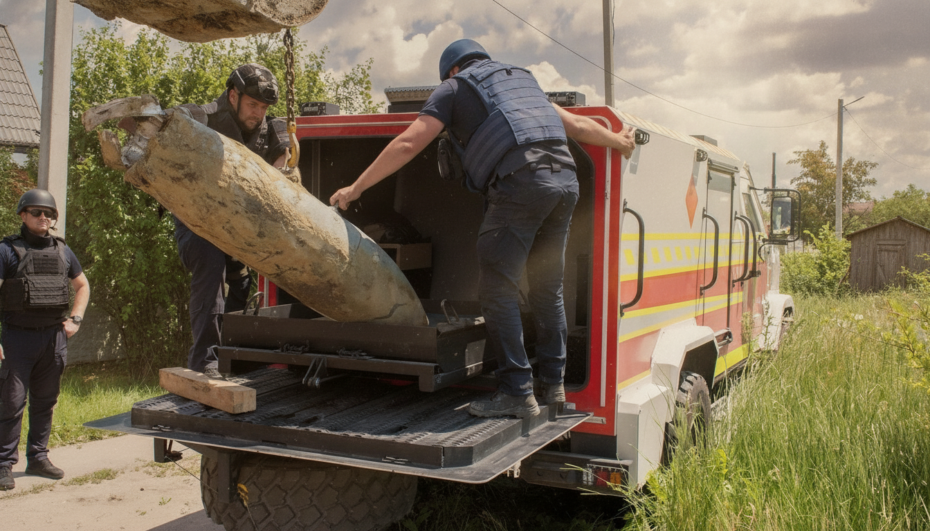 500-Kilo-Bombe im Garten: Wie die FAB-500 auf ein Privatgrundstück in der Region Charkiw fiel und entschärft wurde