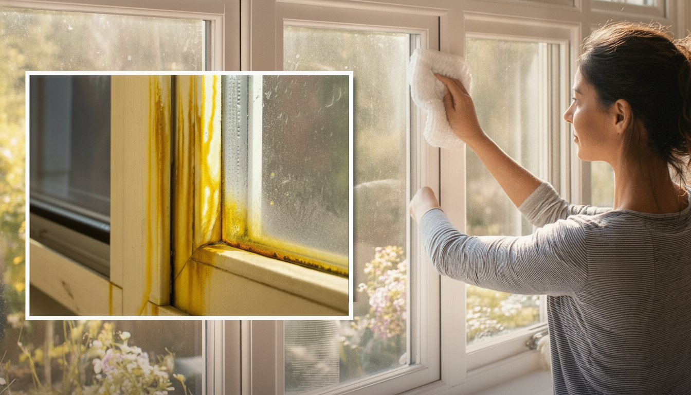 Gelbe Plastikfenster? Mit diesem Hausmittel werden sie wieder strahlend weiß
