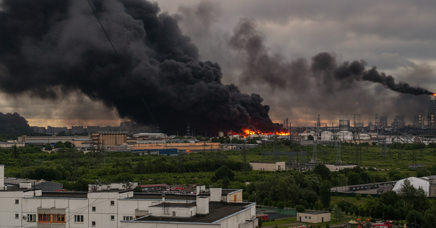 Зруйнований Московський НПЗ