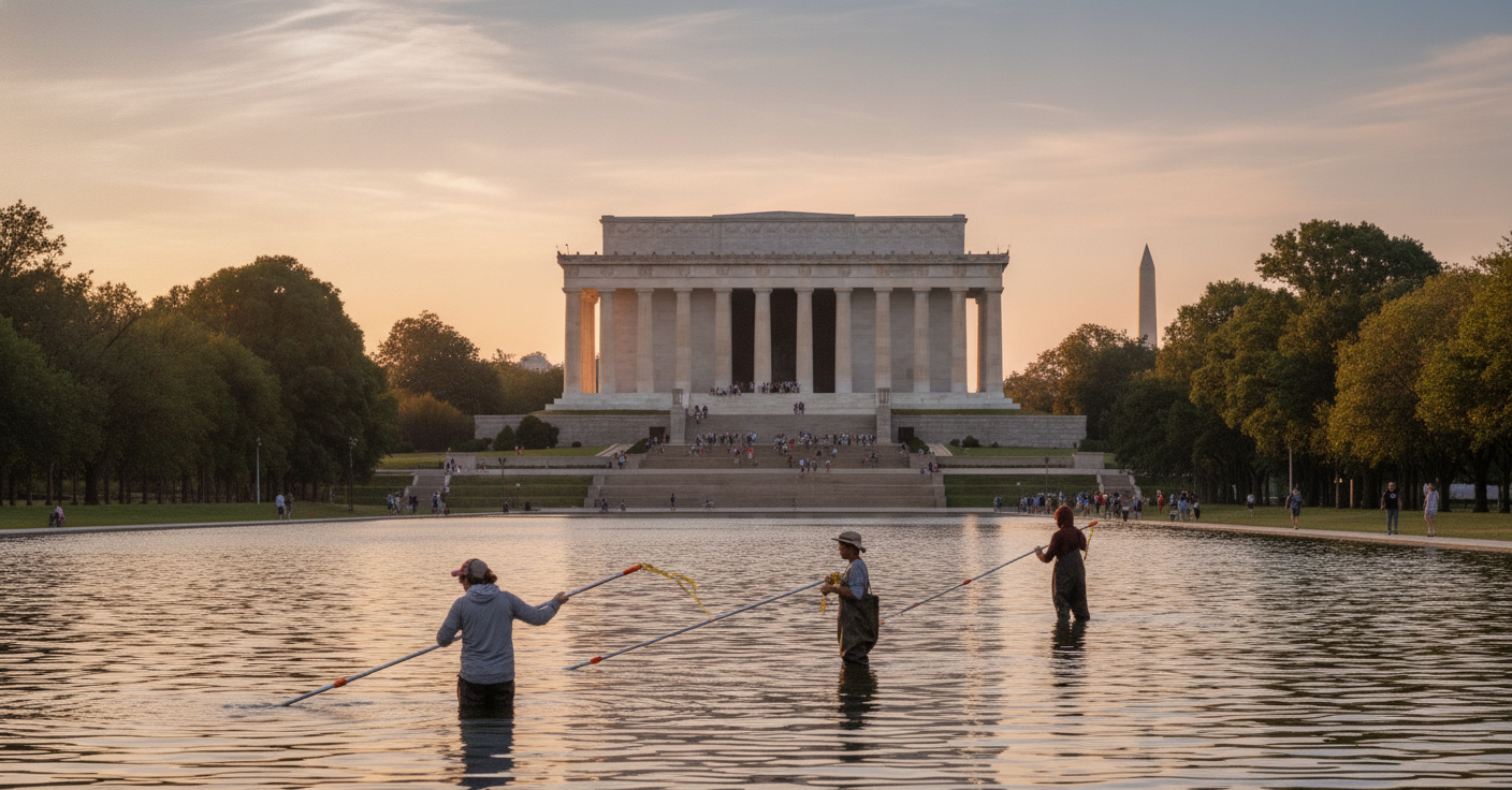 Washington Scandal: Trump-Ordered $14 Million Pool Refurbishment Now Overrun with Algae