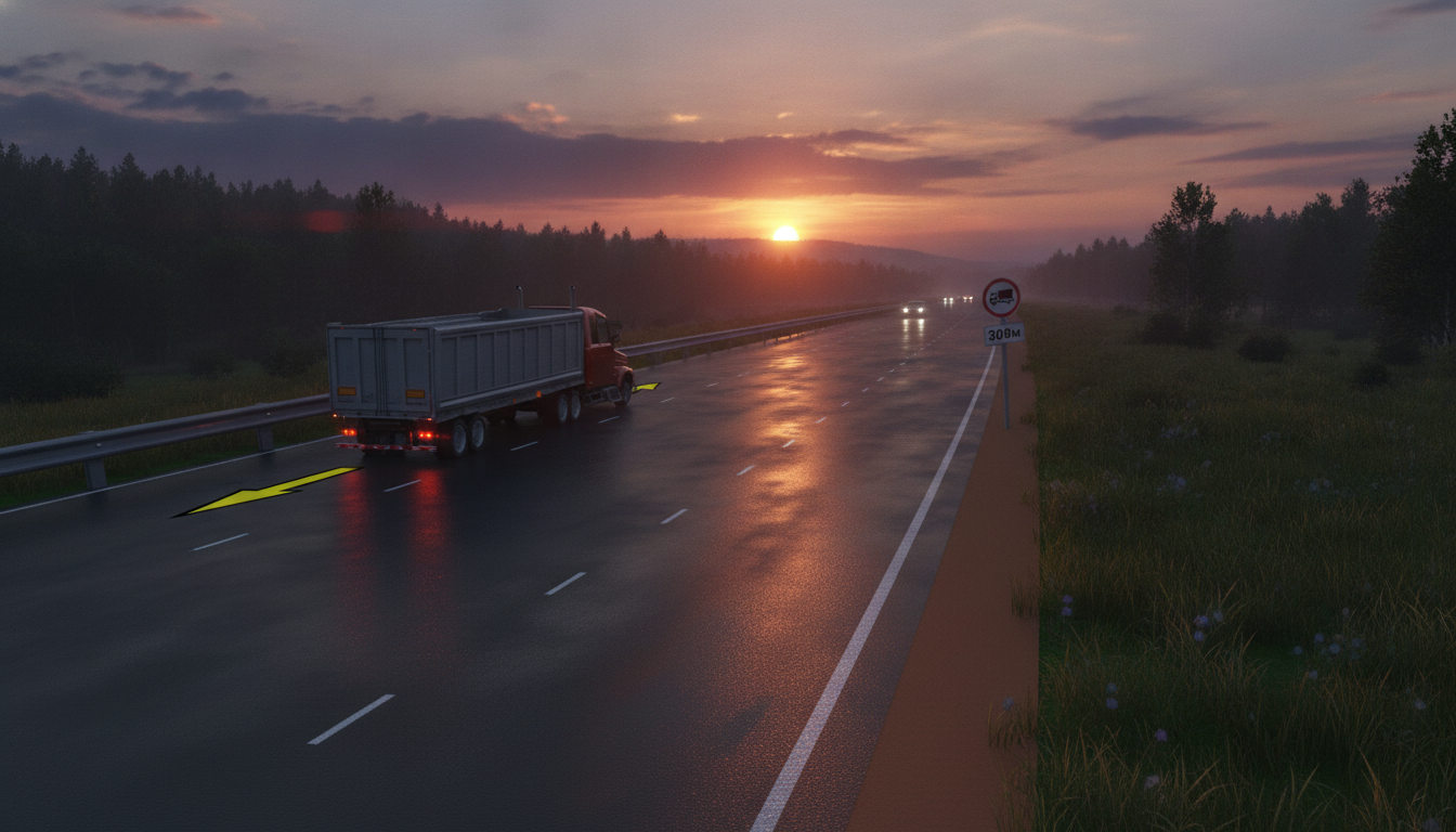 Truck Drivers Banned from Using Three Lanes: New Traffic Rule Restrictions