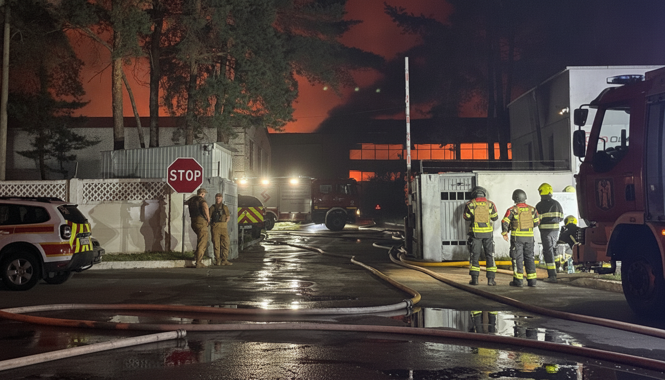 Massive Blaze Erupts in Kyiv After Strike on Darnytskyi District: Debris Hits Warehouse Facilities