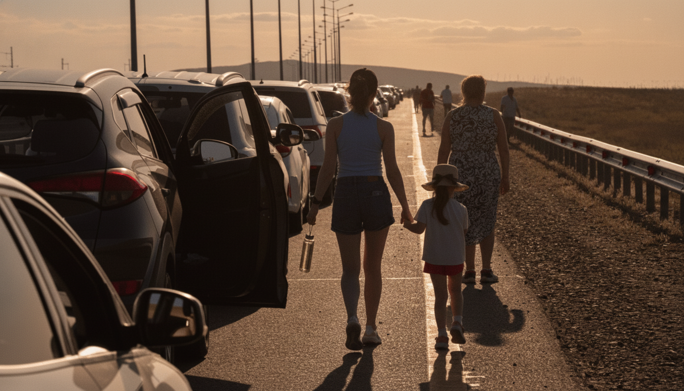 Crimea Faces Evacuations and Exit Gridlock After Ukrainian Military Strikes