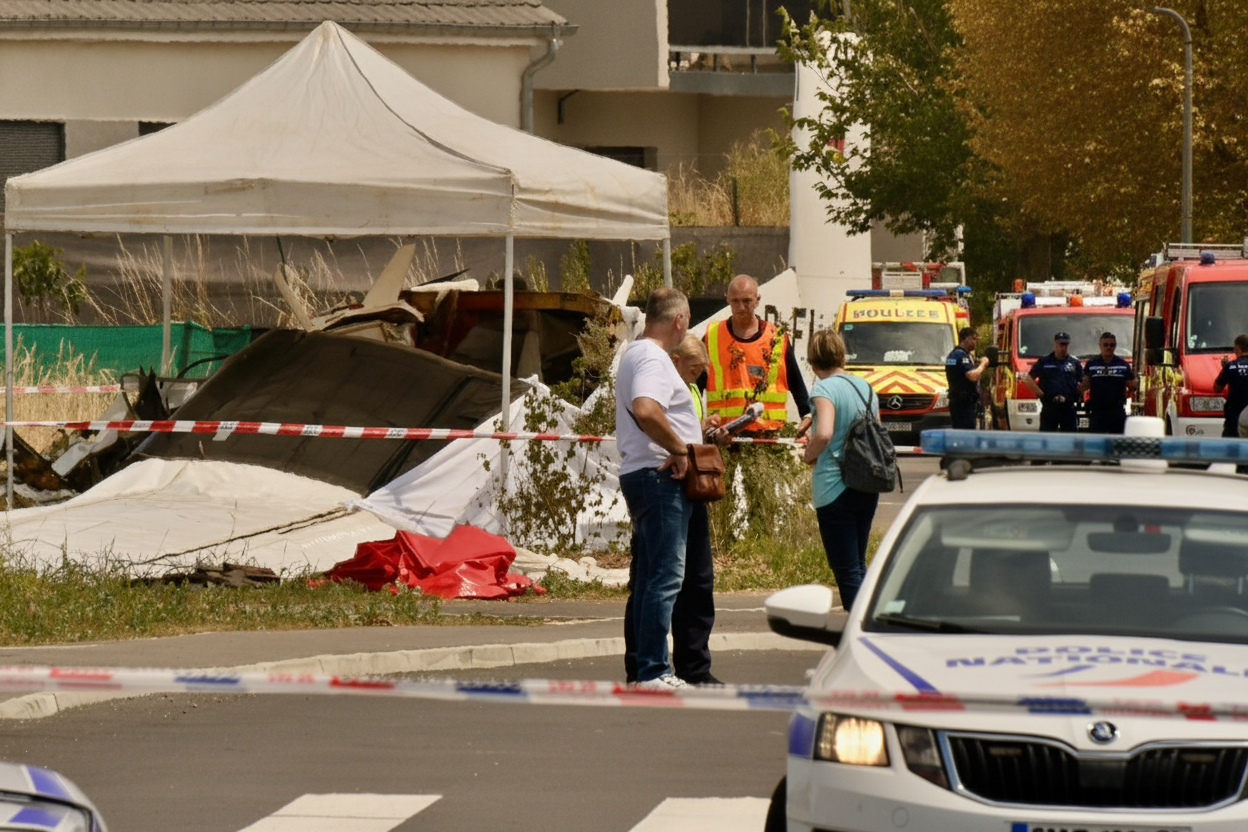 Flugzeugabsturz in Frankreich: Vier Tote beim Start